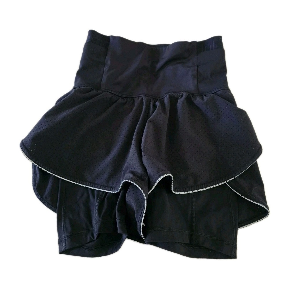 Lululemon‎ Fast Free 2 in 1 Short Elite Reflective Black Womens Size 4